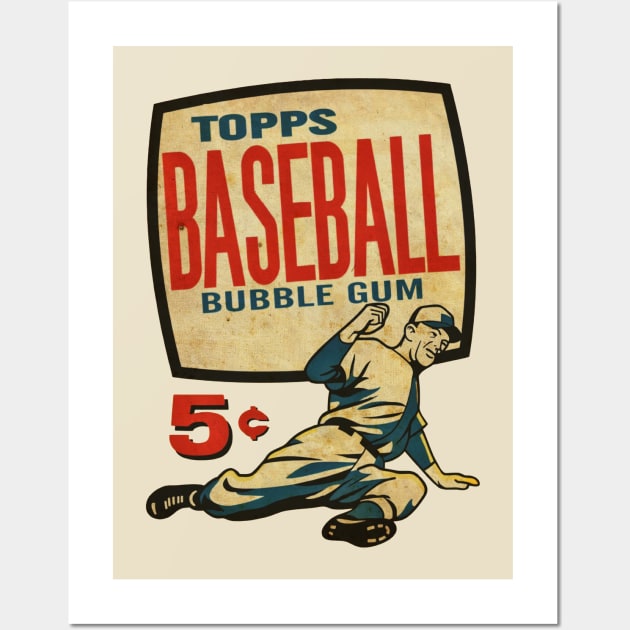 VINTAGE BASEBALL - BASEBALL TOPPS 1987 Wall Art by kedaiadon